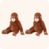 Punch Monkey Plush 2PCS