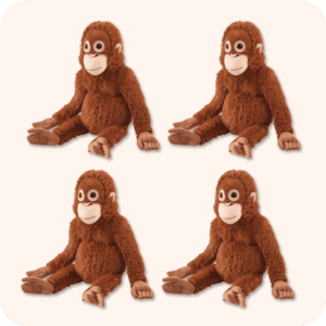 Punch Monkey Plush 4PCS